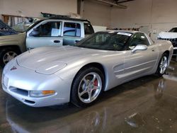 Salvage cars for sale at Elgin, IL auction: 2002 Chevrolet Corvette