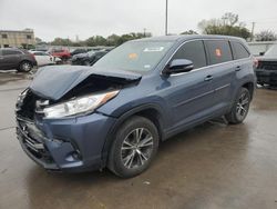 2018 Toyota Highlander LE en venta en Wilmer, TX