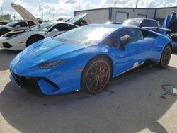 Salvage cars for sale at Riverview, FL auction: 2018 Lamborghini Huracan Performante