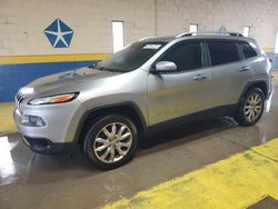 Salvage cars for sale at Indianapolis, IN auction: 2016 Jeep Cherokee Limited