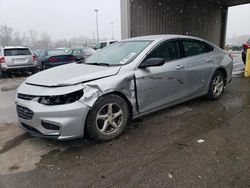 Salvage cars for sale at Fort Wayne, IN auction: 2017 Chevrolet Malibu LS