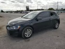 Volkswagen salvage cars for sale: 2015 Volkswagen Golf