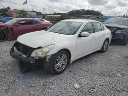 Salvage cars for sale at Montgomery, AL auction: 2013 Infiniti G37 Base