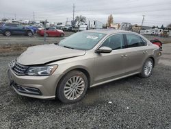 Salvage cars for sale at Eugene, OR auction: 2016 Volkswagen Passat SE