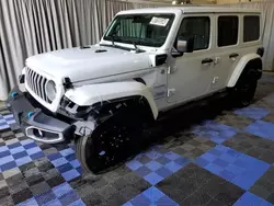 Jeep salvage cars for sale: 2024 Jeep Wrangler Sahara 4XE