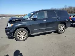 Salvage cars for sale at Brookhaven, NY auction: 2011 Toyota Sequoia Limited