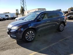 Salvage cars for sale at Hayward, CA auction: 2015 Acura MDX Technology