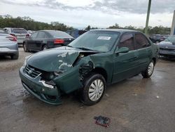 Salvage cars for sale at Apopka, FL auction: 2002 Toyota Corolla CE