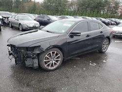 Salvage cars for sale at Exeter, RI auction: 2015 Acura TLX Tech