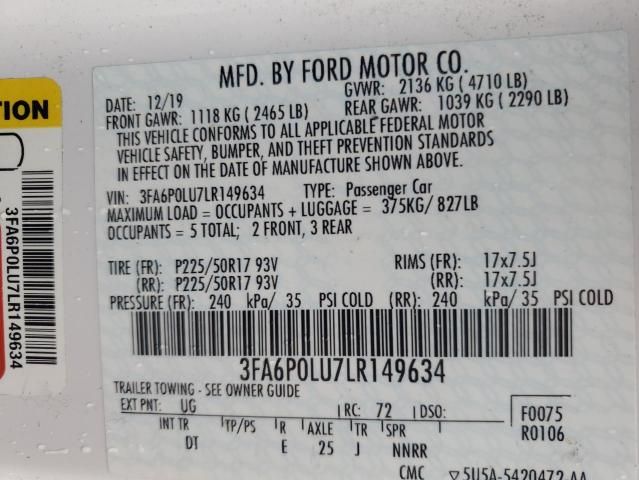 2020 Ford Fusion SE