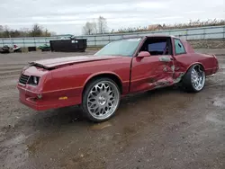 Salvage cars for sale at Columbia Station, OH auction: 1986 Chevrolet Monte Carlo