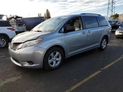 Salvage cars for sale from Copart Cleveland: 2012 Toyota Sienna LE