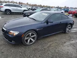 Salvage cars for sale at Antelope, CA auction: 2008 BMW 650 I