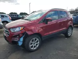 Ford Ecosport salvage cars for sale: 2018 Ford Ecosport SE