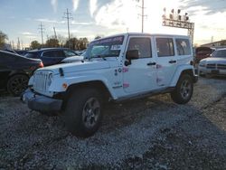 Salvage cars for sale at Columbus, OH auction: 2016 Jeep Wrangler Unlimited Sahara