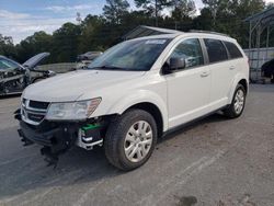 Salvage cars for sale at Savannah, GA auction: 2017 Dodge Journey SE