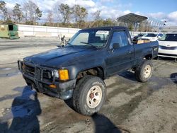 Salvage cars for sale at Spartanburg, SC auction: 1987 Toyota Pickup RN63 STD