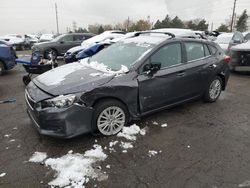 Salvage cars for sale at Denver, CO auction: 2018 Subaru Impreza Premium