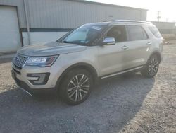 Ford salvage cars for sale: 2017 Ford Explorer Platinum