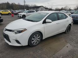 Salvage cars for sale at York Haven, PA auction: 2016 Toyota Corolla L