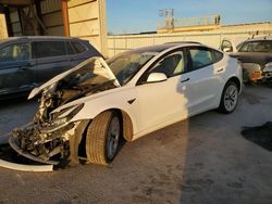 Salvage cars for sale at Kansas City, KS auction: 2022 Tesla Model 3