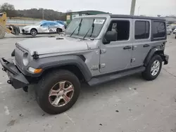 Jeep salvage cars for sale: 2018 Jeep Wrangler Unlimited Sport