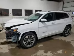 Salvage cars for sale at Blaine, MN auction: 2019 Jeep Cherokee Overland