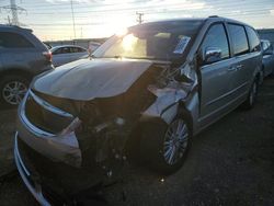 Salvage cars for sale from Copart Elgin, IL: 2012 Chrysler Town & Country Limited