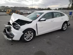 Vehiculos salvage en venta de Copart Dunn, NC: 2018 Chevrolet Malibu LT