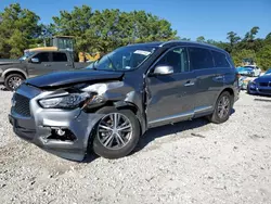 Salvage cars for sale from Copart Houston, TX: 2019 Infiniti QX60 Luxe