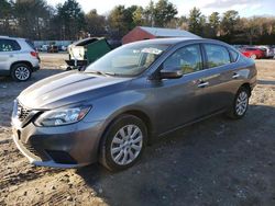 Salvage cars for sale at Mendon, MA auction: 2017 Nissan Sentra S