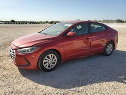 Salvage cars for sale at San Antonio, TX auction: 2017 Hyundai Elantra SE