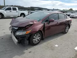 Salvage cars for sale at Lebanon, TN auction: 2012 Honda Civic LX