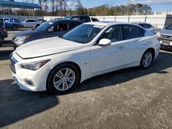 Salvage cars for sale at Spartanburg, SC auction: 2018 Infiniti Q50 Luxe