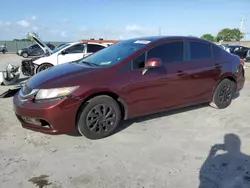 Salvage cars for sale at Homestead, FL auction: 2013 Honda Civic LX