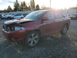 Toyota salvage cars for sale: 2009 Toyota Highlander Sport