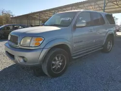 Salvage cars for sale at Cartersville, GA auction: 2002 Toyota Sequoia SR5