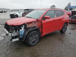 Jeep salvage cars for sale: 2022 Jeep Compass Limited