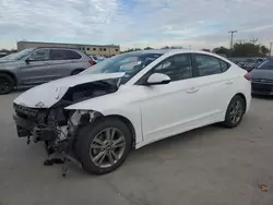 Salvage cars for sale at Wilmer, TX auction: 2017 Hyundai Elantra SE