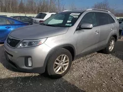 Salvage cars for sale at Leroy, NY auction: 2015 KIA Sorento LX