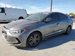 Salvage cars for sale at Grand Prairie, TX auction: 2018 Hyundai Elantra SEL