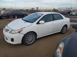 Toyota salvage cars for sale: 2013 Toyota Corolla Base