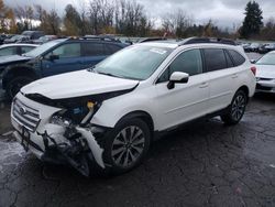 Salvage cars for sale from Copart Portland, OR: 2015 Subaru Outback 2.5I Limited