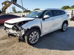 Salvage cars for sale at Miami, FL auction: 2023 Toyota Highlander L