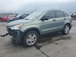 Salvage cars for sale from Copart Grand Prairie, TX: 2011 Honda CR-V EX