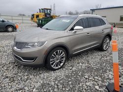 Salvage cars for sale at Barberton, OH auction: 2016 Lincoln MKX Reserve