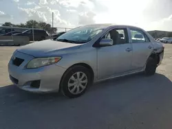 Salvage cars for sale at Orlando, FL auction: 2009 Toyota Corolla Base