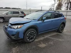 Salvage cars for sale at Dunn, NC auction: 2021 Subaru Crosstrek Premium