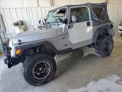 Salvage cars for sale at Haslet, TX auction: 2002 Jeep Wrangler / TJ Sport