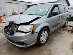 Salvage cars for sale at Pekin, IL auction: 2015 Dodge Grand Caravan SE